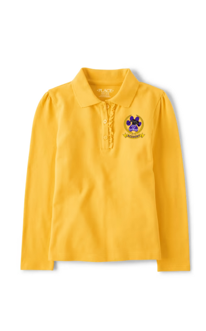 LULA Girls' Long Sleeved Polo